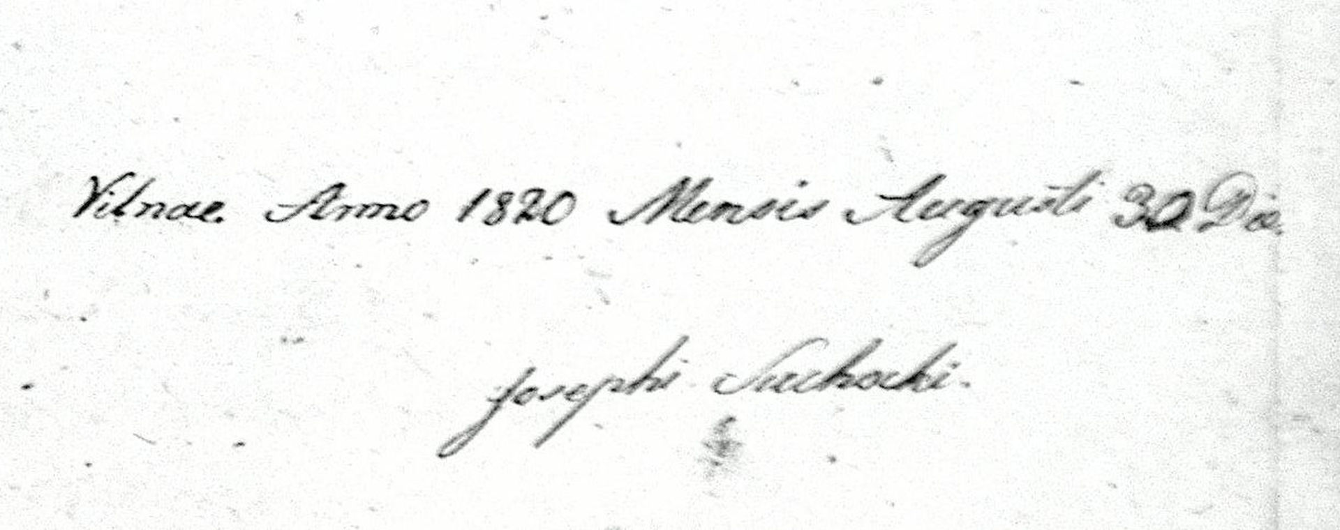 Autograf Józefa Suchockiego (PAHL F1135-3-252)